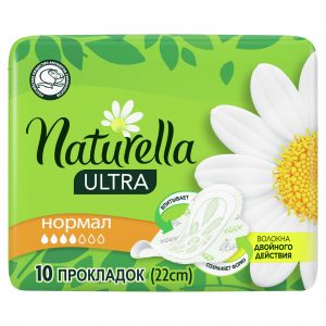 Женские гигиенические ароматизированные прокладки с крылышками Naturella Ultra Нормал, 10 шт