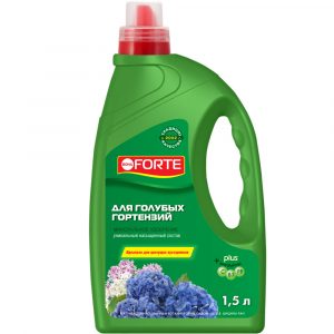 Удобрение Bona Forte для голубых гортензий и цветущих кустарников, 1,5 л