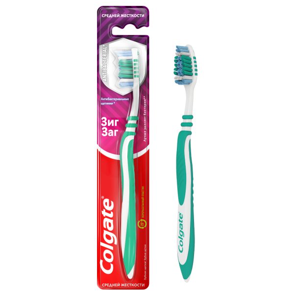 Зубная щетка Colgate Зиг Заг многофункциональная, средней жесткости