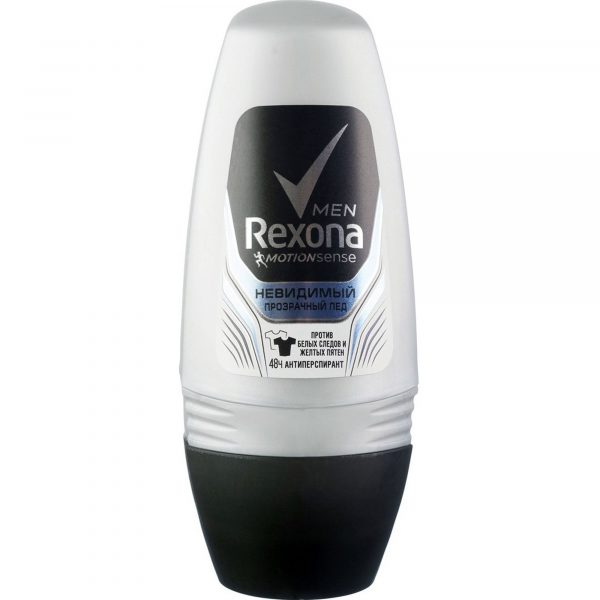 Дезодорант шариковый Rexona Men Невидимый Прозрачный лед 50мл