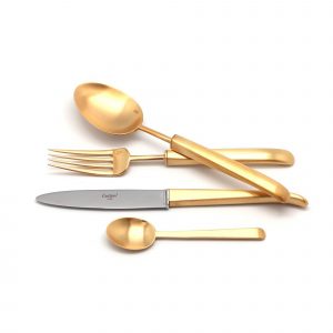 Столовый набор Cutipol CARRE GOLD 9132 24 предмета матовый