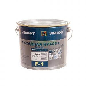 Краска Vincent F-1 Base c 8.1л плиолитовая мат (091-015)