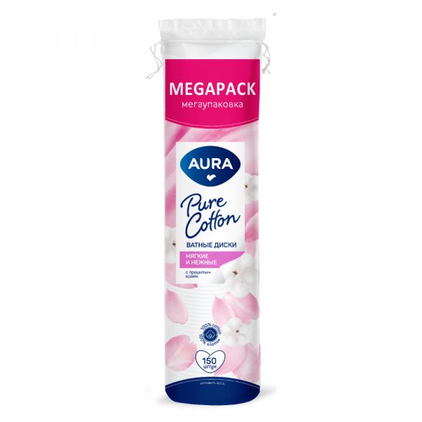 Ватные диски Aura 150 шт