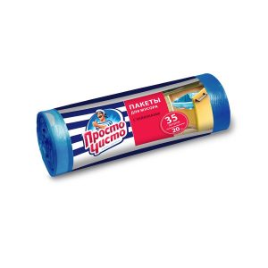Мешки мусорные Просто Чисто 35 литров 20 штук (3768)