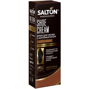Крем для обуви Salton Professional в тубе, коричневый, 75 мл