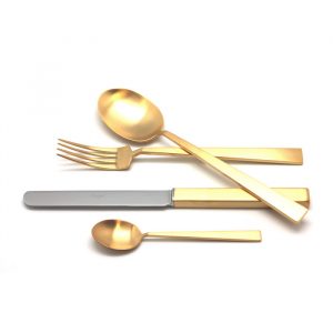 Набор приборов Cutipol BAUHAUS GOLD 9322 24 предмета матовый