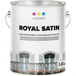 Краска Vincent Royal Satin A-2 универсальная база А 2,25 л