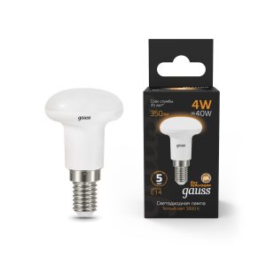 Лампа Gauss LED R39 E14 4W 350lm 2700K 1/10/50