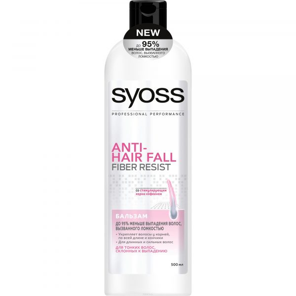 Бальзам SYOSS Anti-Hair Fall Fiber Resist 95 для склонных к выпадению волос 500 мл