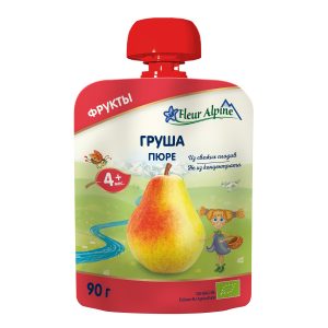 Пюре детское Fleur Alpine ГРУША, с 4 месяцев, 90 г