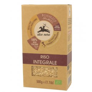 Рис Alce Nero Baldo Integrale ORGANIC нешлифованный коричневый 500 г