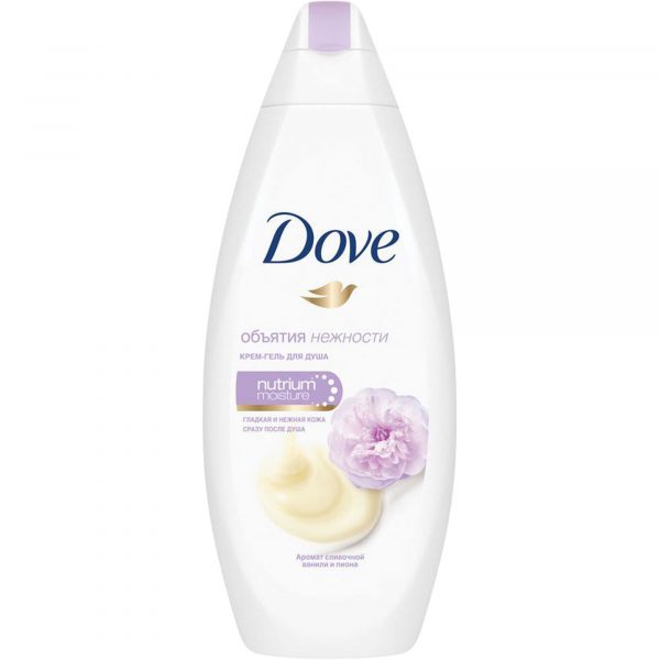 Крем-гель для душа Dove Сливочная ваниль и пион 250 мл
