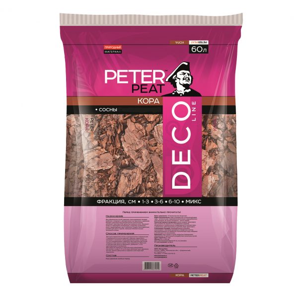 Кора сосновая микс 60 л Peter Peat