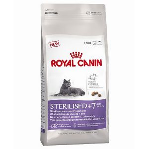 Корм для кошек ROYAL CANIN Sterilised +7 для кастрированных и стерилизованных старше 7, птица 1,5кг