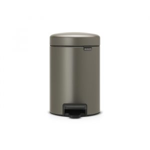 Бак мусорный с педалью  3л платиновый Brabantia newicon