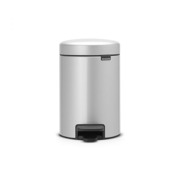 Бак мусорный с педалью  3л серый Brabantia newicon