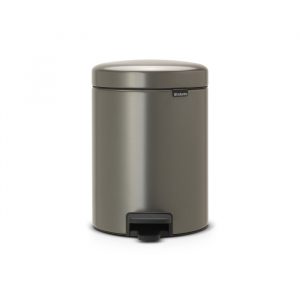Бак мусорный с педалью  5л платиновый Brabantia newicon