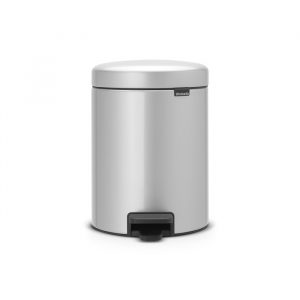 Бак мусорный с педалью  5л серый Brabantia newicon