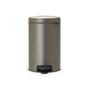 Бак мусорный с педалью  12л платиновый Brabantia newicon