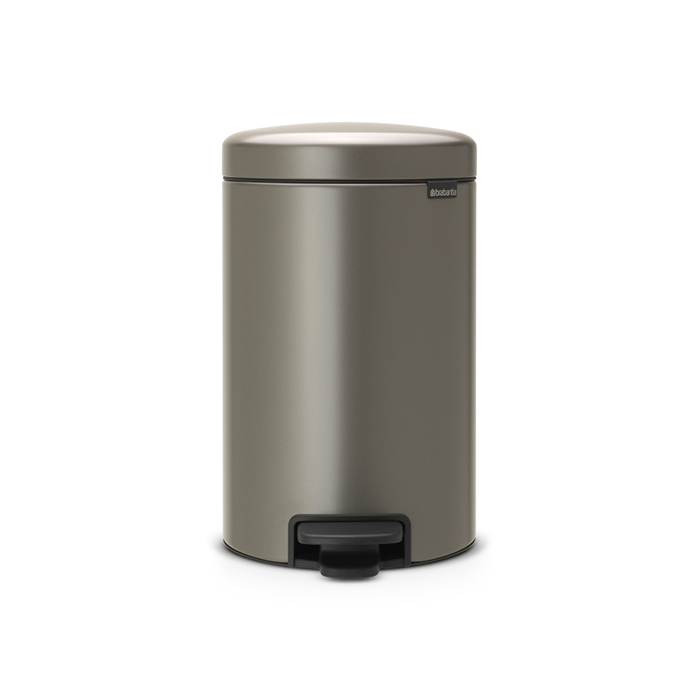 Бак мусорный с педалью  12л платиновый Brabantia newicon