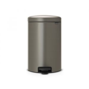Бак мусорный с педалью  20л платиновый Brabantia newicon