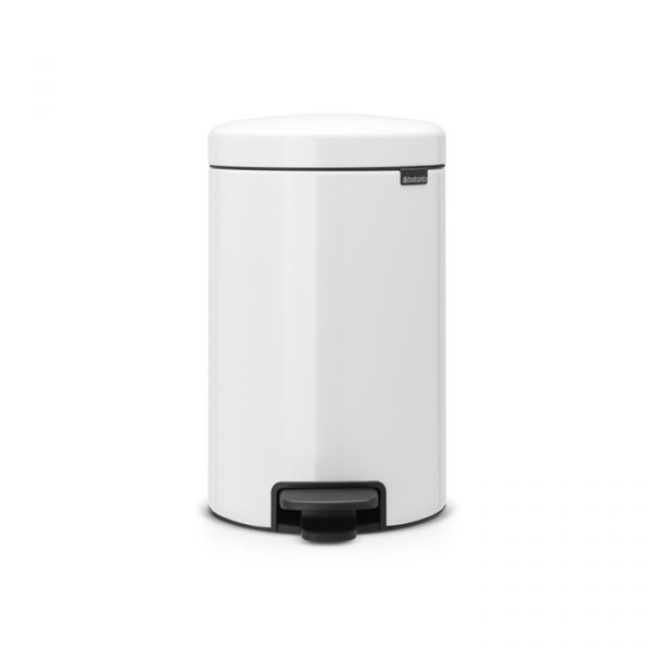 Бак мусорный с педалью  12л белый Brabantia newicon
