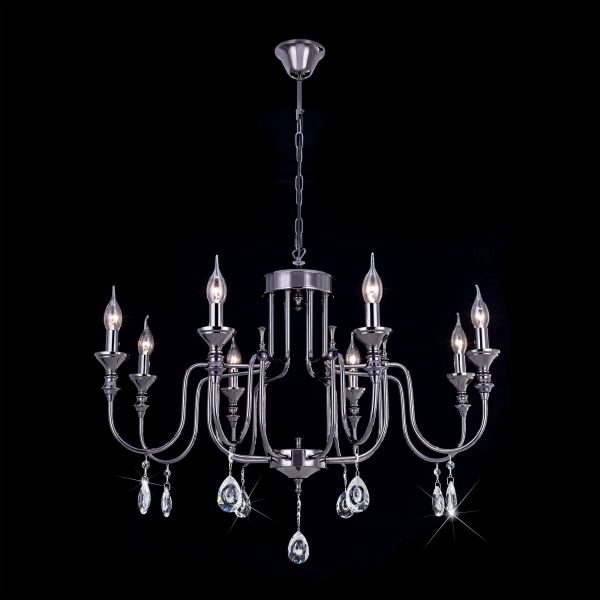 Люстра Citilux Рига cl437184 черный хром