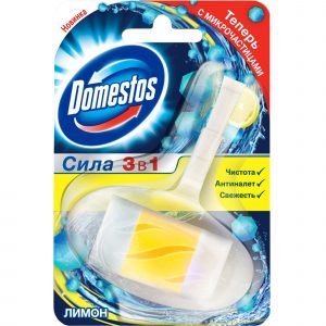 Туалетный блок Domestos Сила 3в1 Лимон 40 г