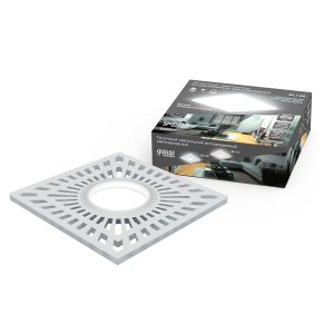 Светильник Gauss Backlight BL128 Квадратный, Белый, цоколь Gu5.3, 3W, LED, 4000K