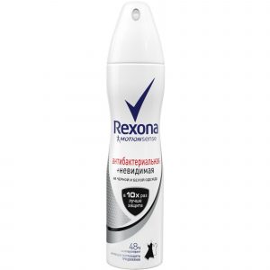 Антиперспирант Rexona Антибактериальная и невидимая на черном и белом 150 мл