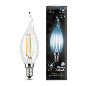 Лампа Gauss LED Filament Candle tailed E14 7W 4100К