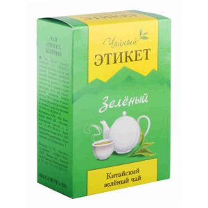Чай зеленый Этикет китайский листовой 100 г