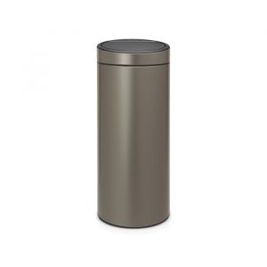 Бак мусорный 30л платиновый Brabantia touch bin 115363