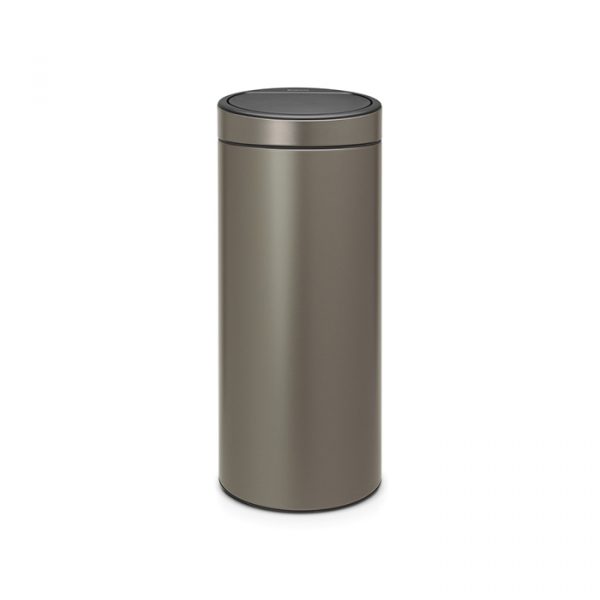 Бак мусорный 30л платиновый Brabantia touch bin 115363