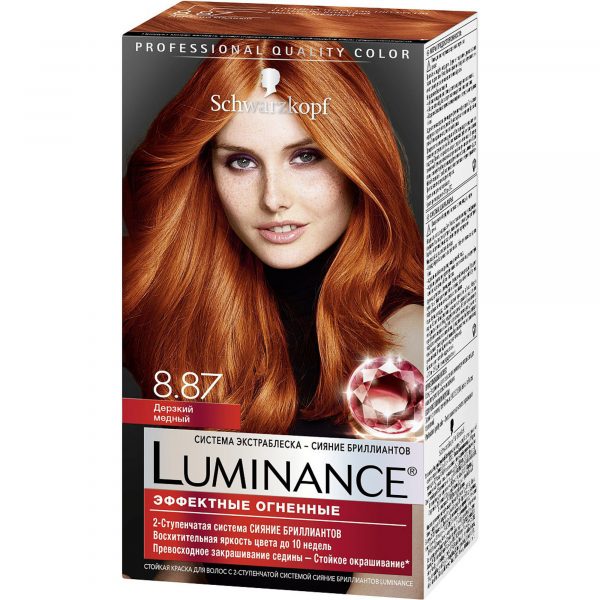 Краска для волос Schwarzkopf Luminance Color 8.87 Дерзкий медный