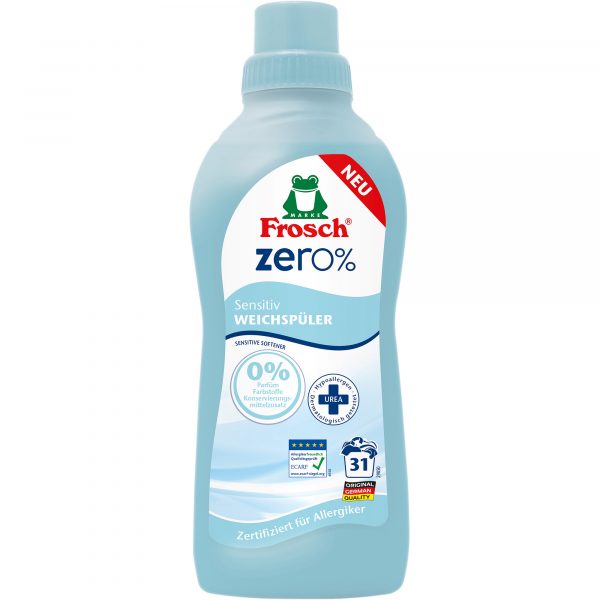 Кондиционер-ополаскиватель для белья Frosch Zero Sensitiv 750 мл