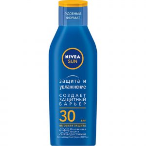 Лосьон солнцезащитный Nivea Защита и увлажнение СЗФ 30 100 мл