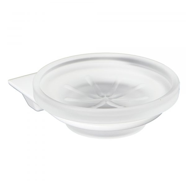 Мыльница стеклянная Wasserkraft Kammel (K-8329WHITE)