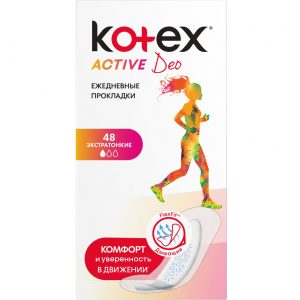 Прокладки Kotex Active Deo Экстратонкие 48 шт