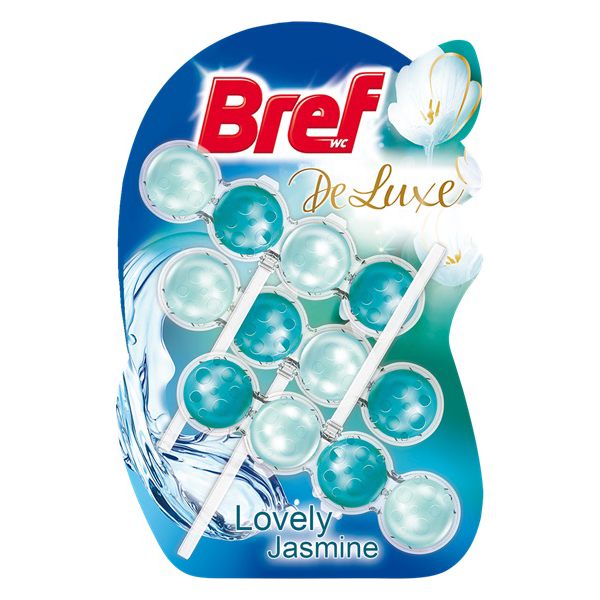 Туалетный блок Bref De Luxe Пленительный жасмин 3x50 г