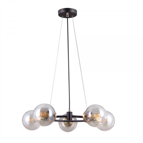 Люстра Citilux cl105155 планета черный+дымчатый