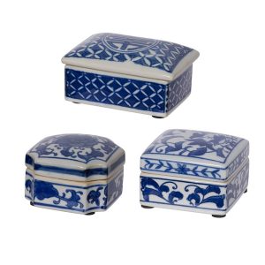 Декоративные шкатулки Glasar набор 3 пр  6,5х28,5х9,5см, 5,1х10,2,х7,2см