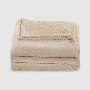 Флисовый плед Hyseas Perforation пудра 200х220