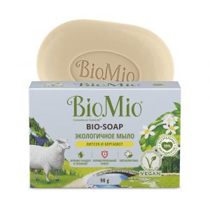 Экологичное туалетное мыло BioMio BIO-SOAP  Литсея и бергамот 90 г