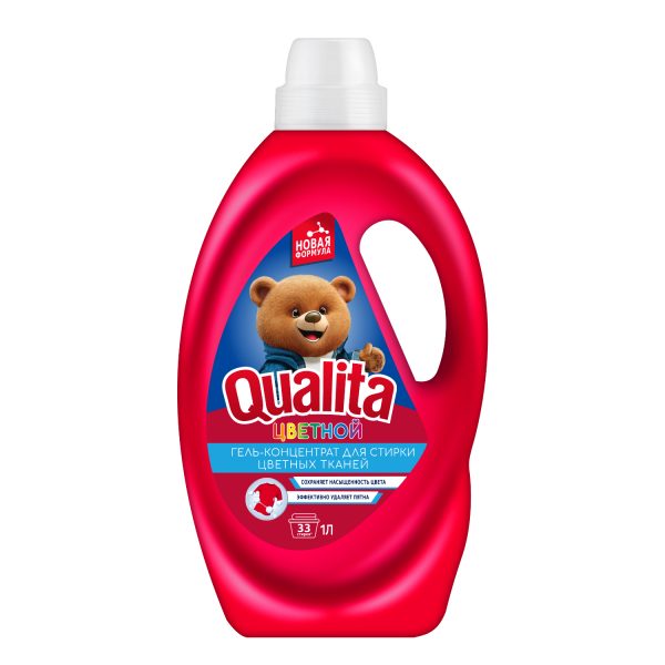 Гель для стирки для цветного белья Qualita 1 л