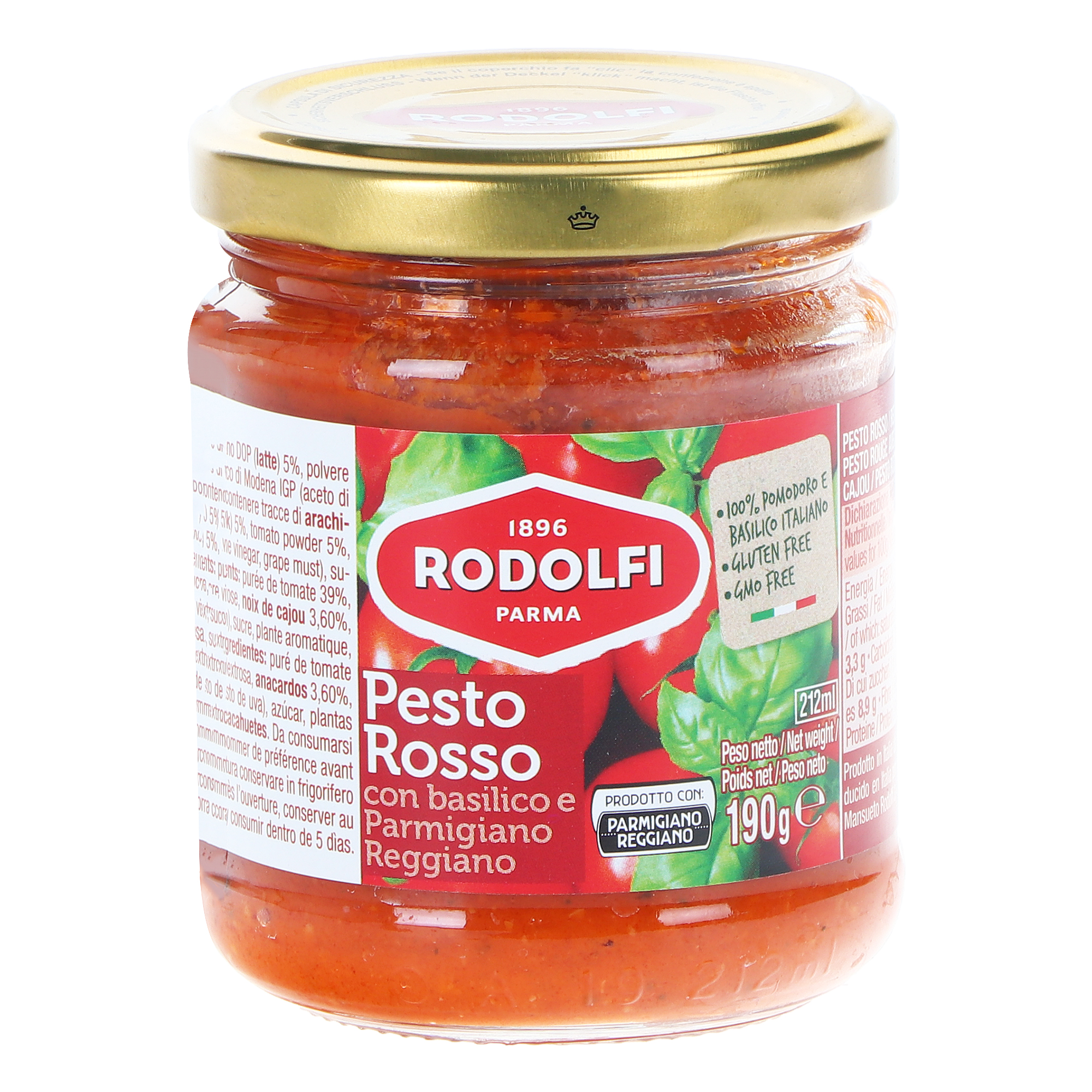Соус песто Rodolfi красное, 190 г