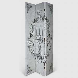 Ширма декоративная  Design 120x2.5x180 см канделябр