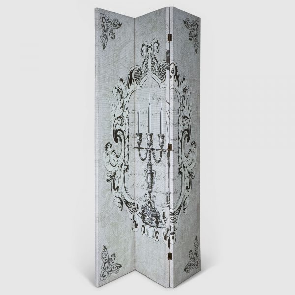 Ширма декоративная  Design 120x2.5x180 см канделябр