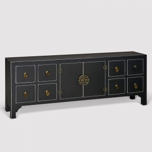 Тумба ТВ Design 130x24x50.5 см черный