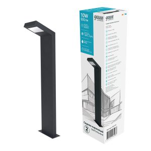 Светильник садово-парковый Gauss LED Electra столб, 10W, 600Lm, 4000K, 134x137x580mm